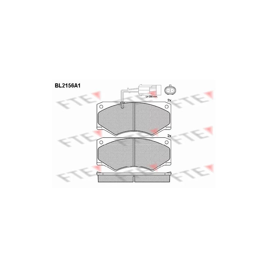 Fte BL2156A1 Brake Pad Set For Iveco Daily | ML Performance UK Car Parts