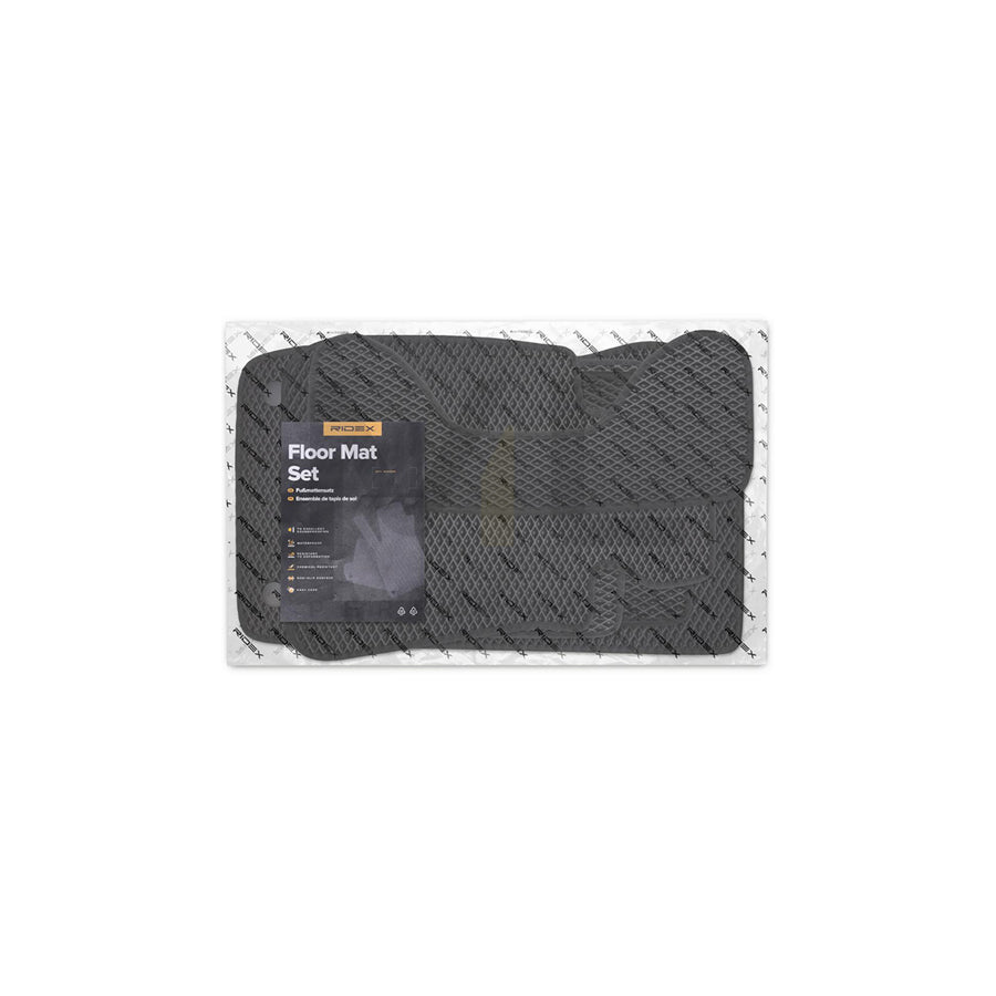 RIDEX 215A0989 Floor mat set for BMW 3 Saloon (E90) EVA foam, Quantity: 5, Black | ML Performance Car Parts