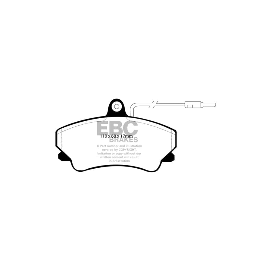 EBC PDKF1642 Renault Espace Mk2 Ultimax Front Brake Pad & Plain Disc Kit 2 | ML Performance UK Car Parts