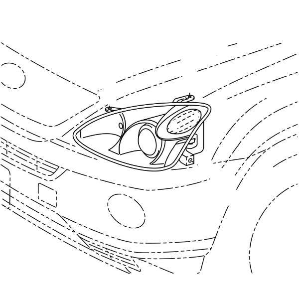 Genuine Lexus 81145-48192 RX Phase 2 O/S Headlamp