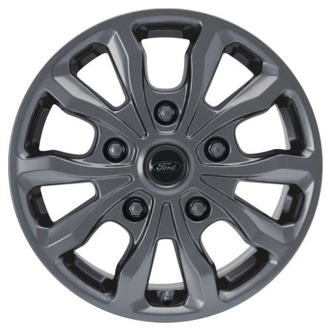 GENUINE FORD 2221799 x4 SET OF 4 TOURNEO CUSTOM - TRANSIT CUSTOM ALLOY WHEEL 17" 10-SPOKE DESIGN, TARNISHED DARK 2018 - 2021 | ML Performance UK