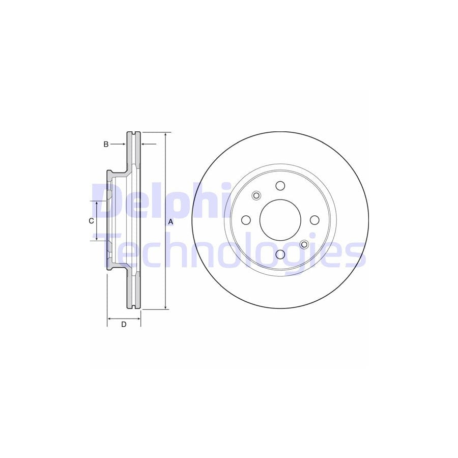 Delphi Bg4535 Brake Disc