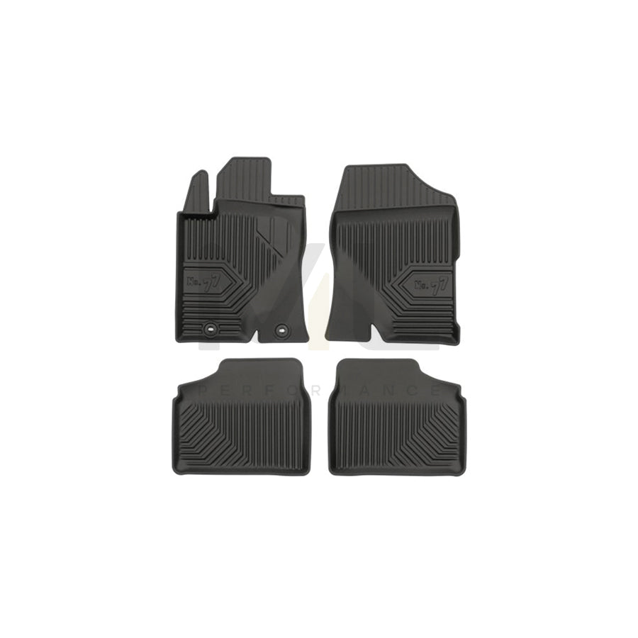 FROGUM Tailored 77409262 Floor mat set for TOYOTA AVENSIS Elastomer, Front and Rear, Quantity: 4, Black | ML Performance Car Parts