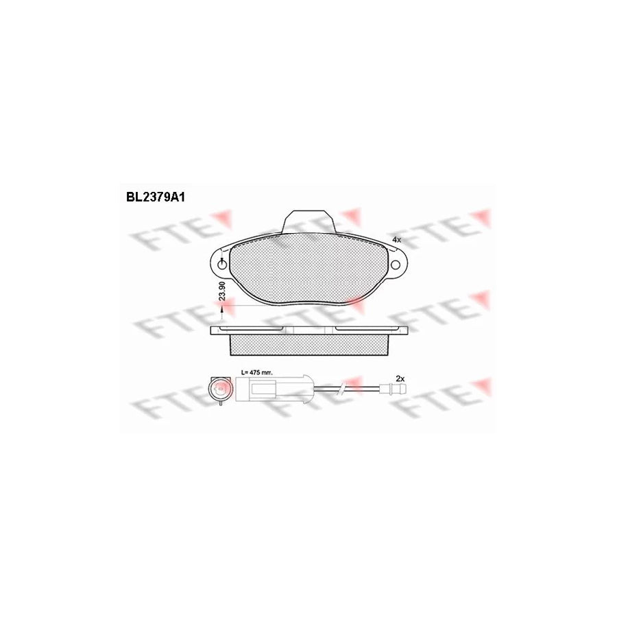 Fte 9010715 Brake Pad Set | ML Performance UK Car Parts