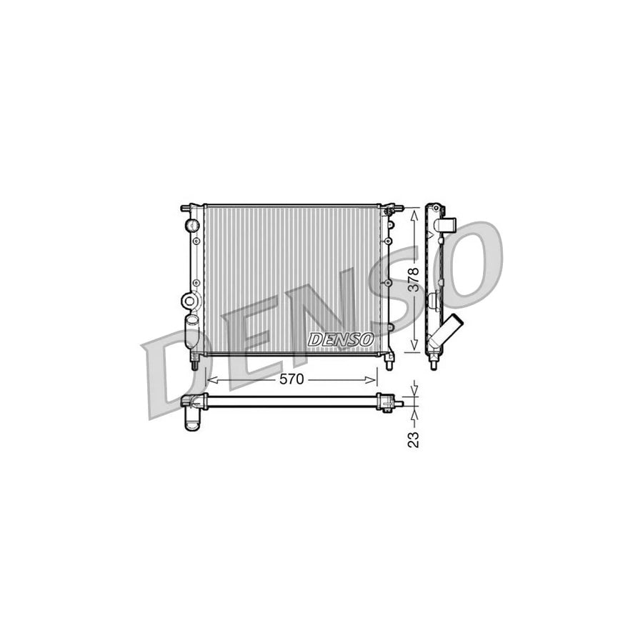 Denso DRM23013 Drm23013 Engine Radiator For Renault 19 | ML Performance UK