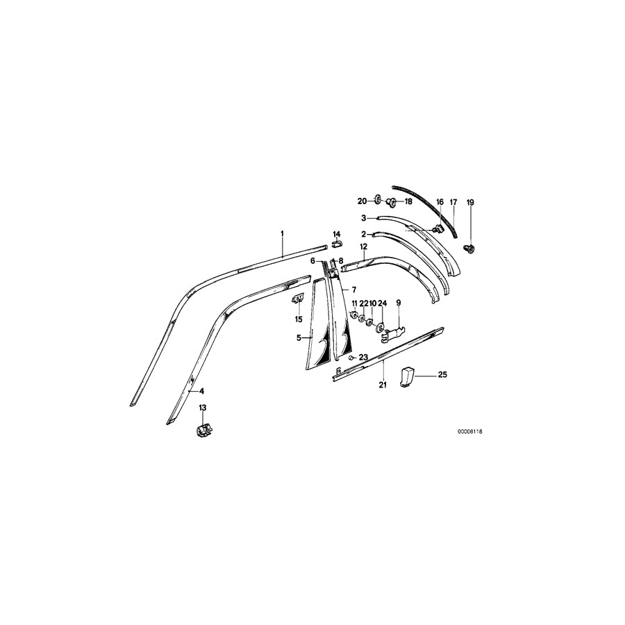 Genuine BMW 51131906568 E30 Rubber Seal (Inc. 318is) | ML Performance UK Car Parts