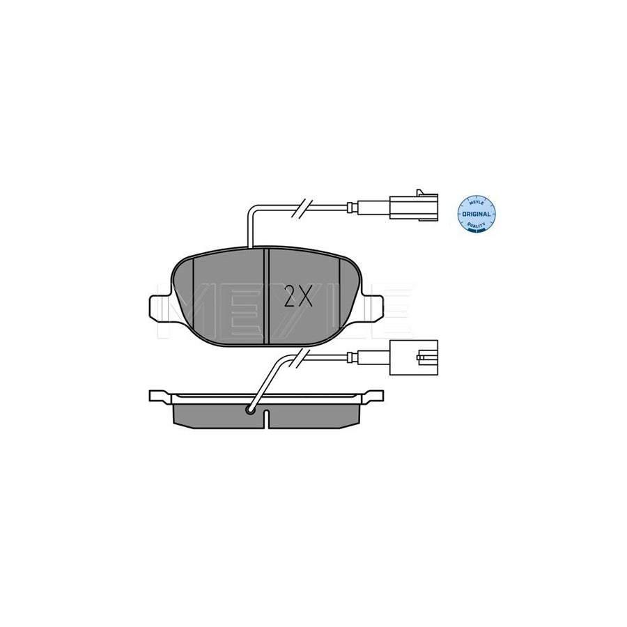 Meyle 025 238 1118 Brake Pad Set For Alfa Romeo Giulietta Hatchback (940)