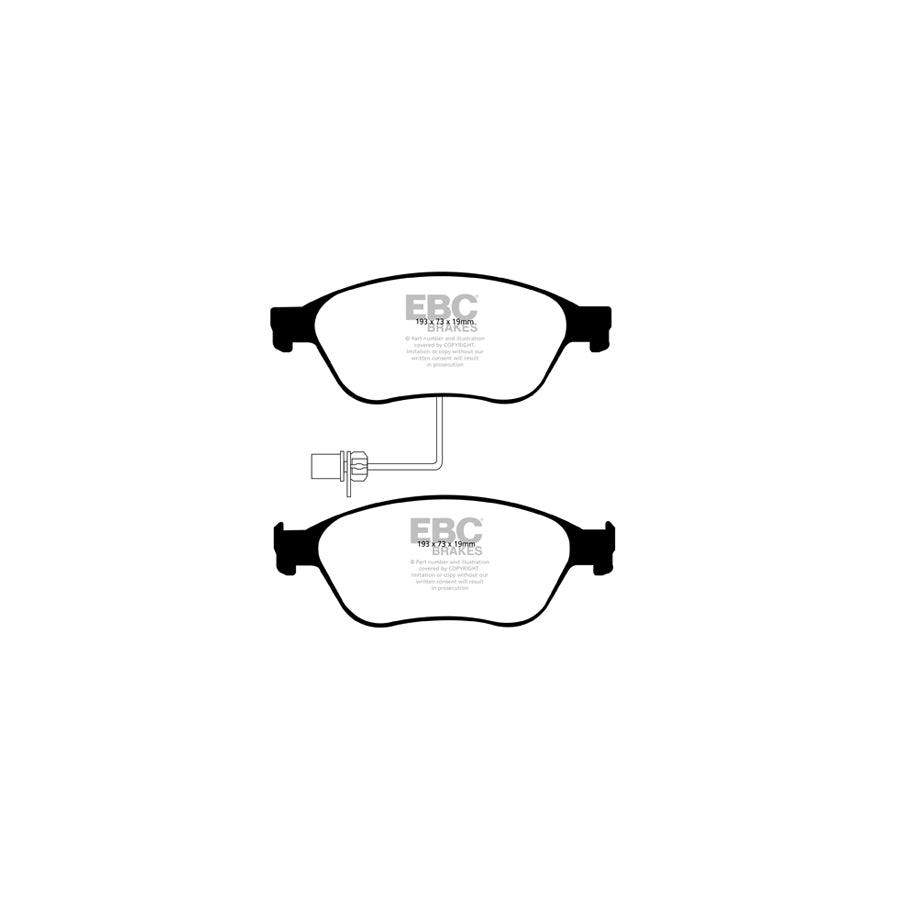 EBC PLK1936 Audi S6 Yellowstuff Pads and Brake Line Performance Pack - TRW Caliper 2 | ML Performance UK Car Parts