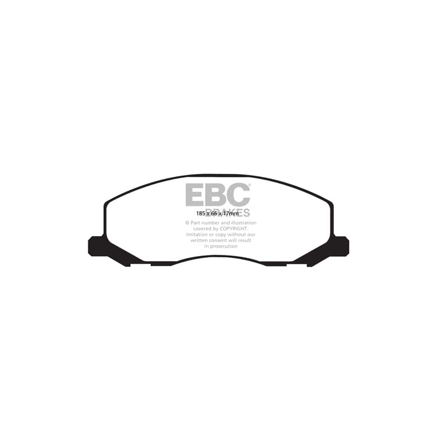 EBC PD03KF914 Opel Saab Vauxhall Yellowstuff Front Brake Pad & Plain Disc Kit - TRW Caliper (Inc. Insignia & 9-5) 2 | ML Performance UK Car Parts