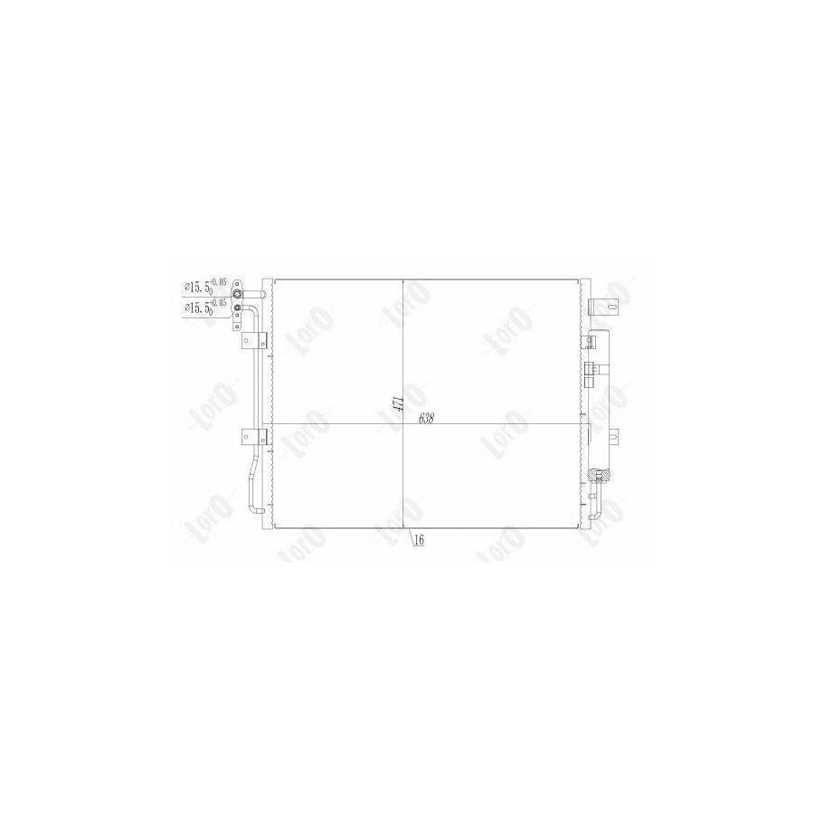 Abakus 0270160008 Air Conditioning Condenser | ML Performance UK