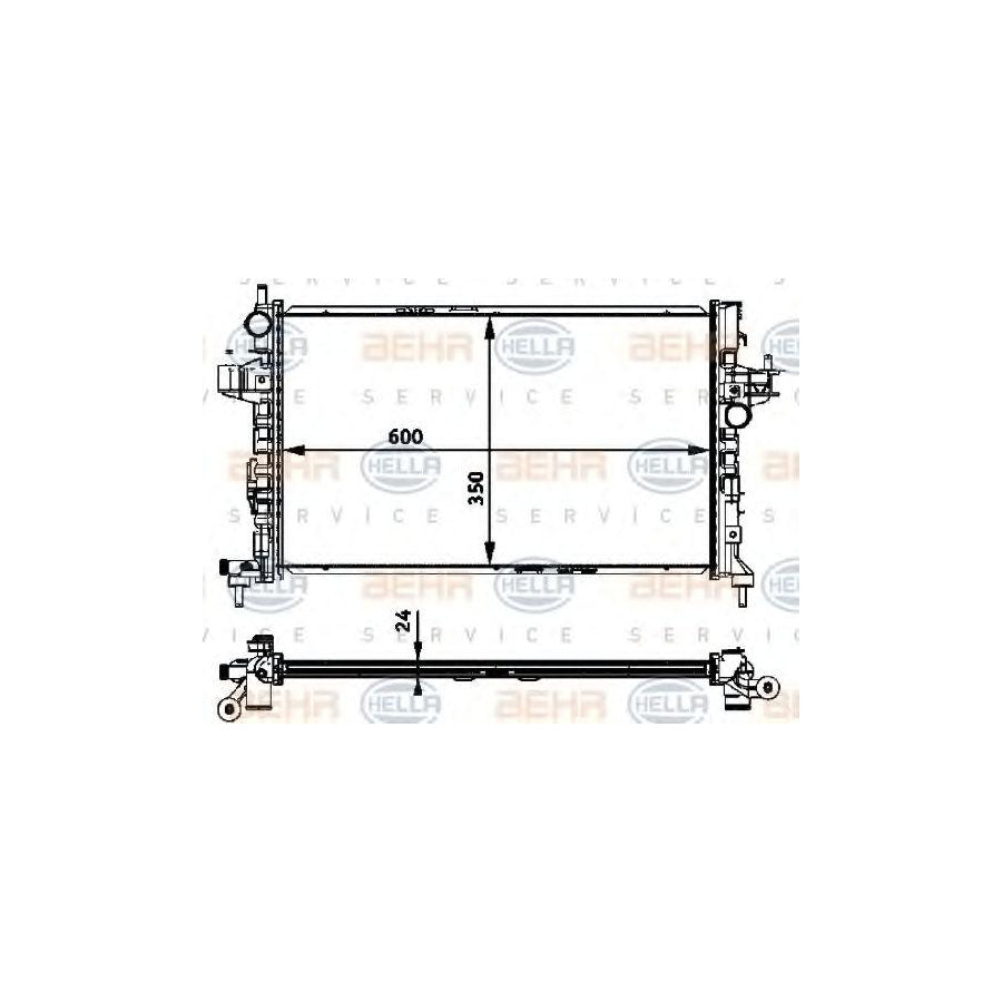 Hella 8MK 376 715-324 Engine Radiator