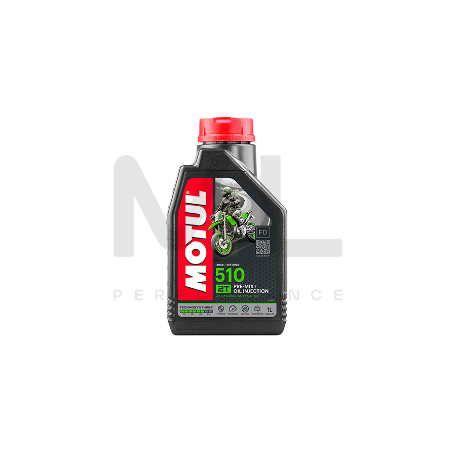 Motul 510 2T 2 Stroke Premix & Injector Ester Synthetic Motorcycle Engine Oil 1l | Engine Oil | ML Car Parts UK | ML Performance