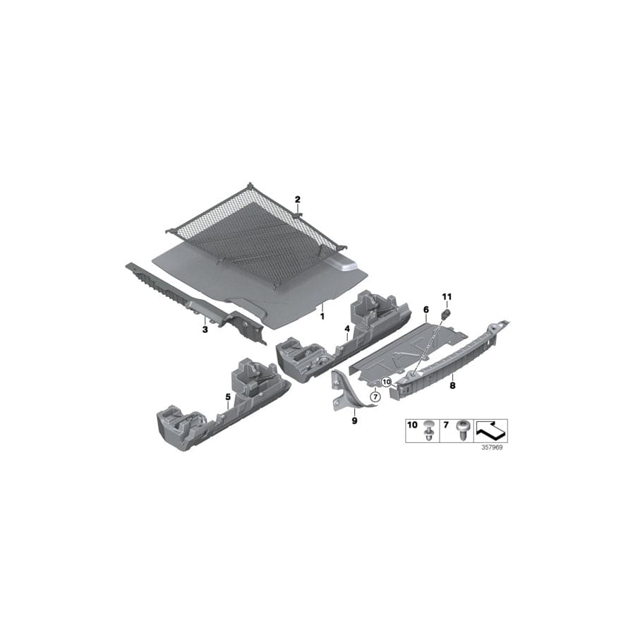 Genuine BMW 51477368606 F33 F83 Insulation, Luggage Compartment Floor (Inc. 430d, 430i & 420d) | ML Performance UK Car Parts