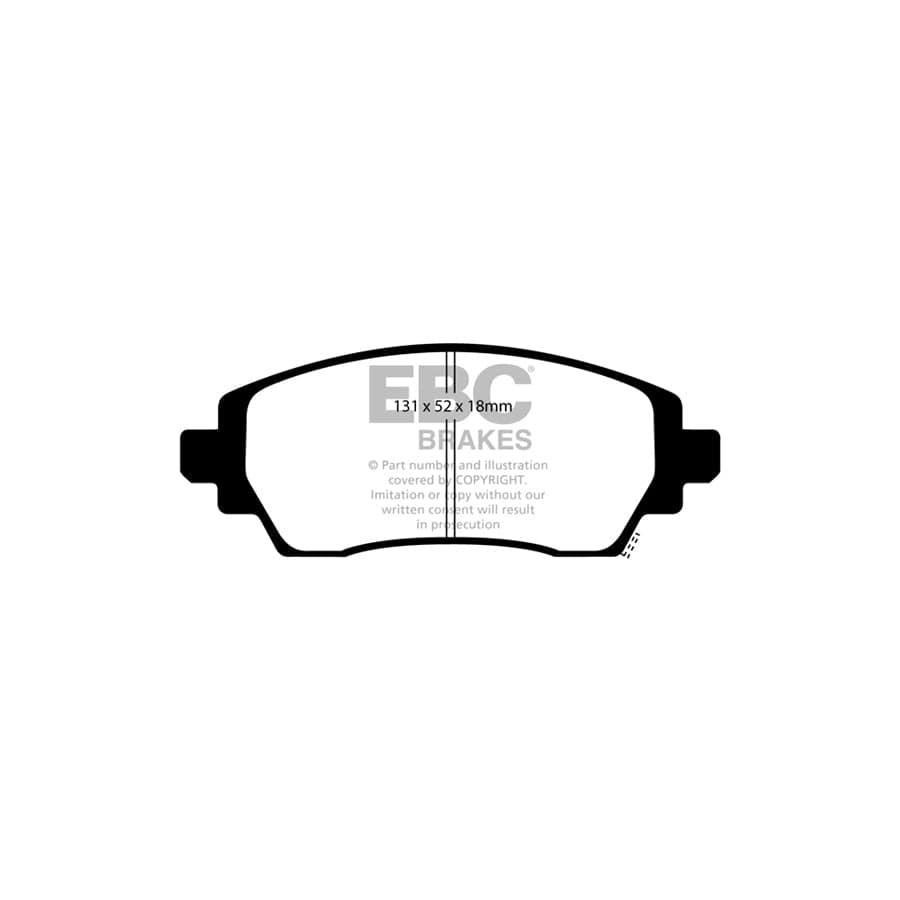 EBC PD06KF586 Toyota Corolla Greenstuff Front Brake Pad & USR Disc Kit 2 | ML Performance UK Car Parts