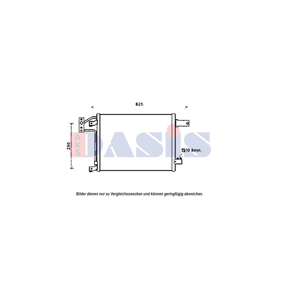 AKS Dasis 522076N Air Conditioning Condenser For Jeep Wrangler III Off-Road (Jk) | ML Performance UK