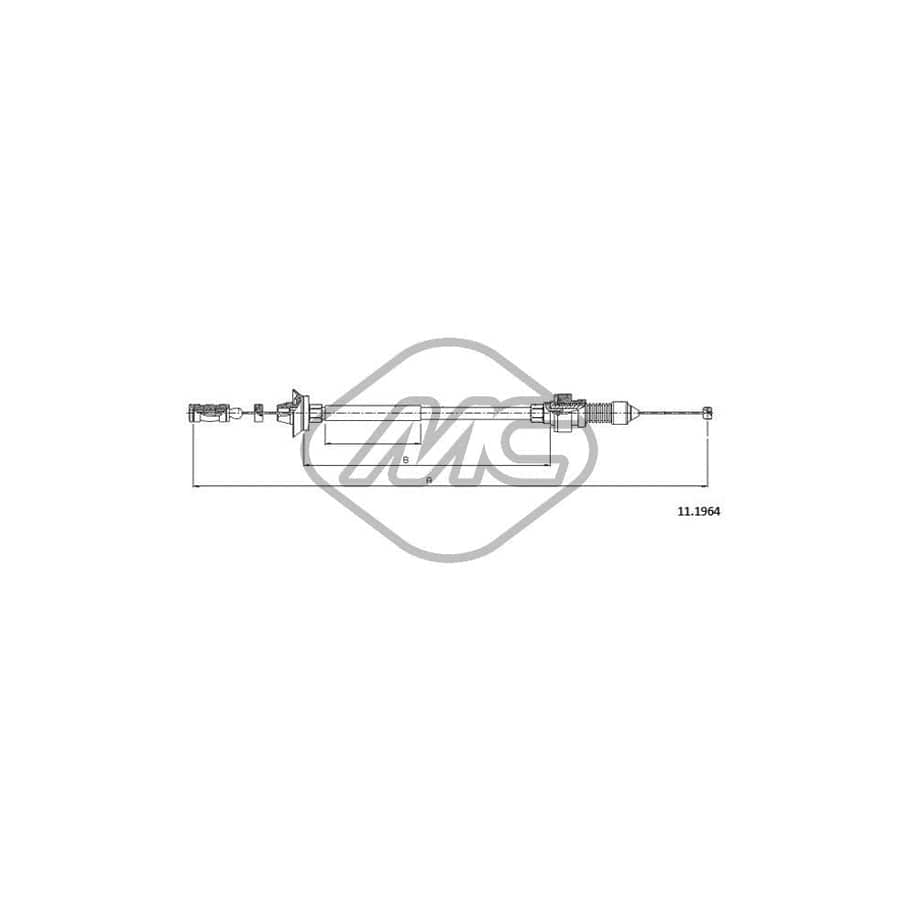 Metalcaucho 80900 Throttle Cable | ML Performance UK Car Parts