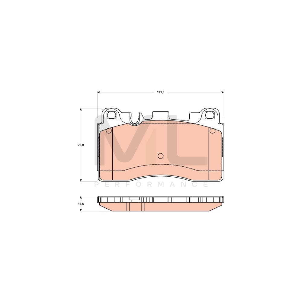 TRW Gdb1906 Brake Pad Set Prepared For Wear Indicator | ML Performance Car Parts