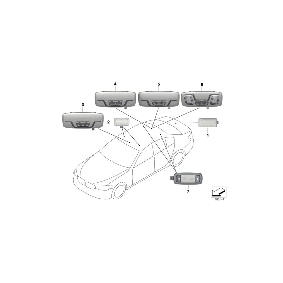 Genuine BMW 63319349579 G32 G29 G30 Luggage Compartment Lamp Led (Inc. 520d ed, 840i & 530e) | ML Performance UK