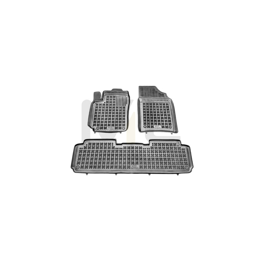 REZAW PLAST Tailored 201204 Floor mat set for CITROﾃ起 Xsara Picasso (N68) Elastomer, Front and Rear, Quantity: 3, Black | ML Performance Car Parts