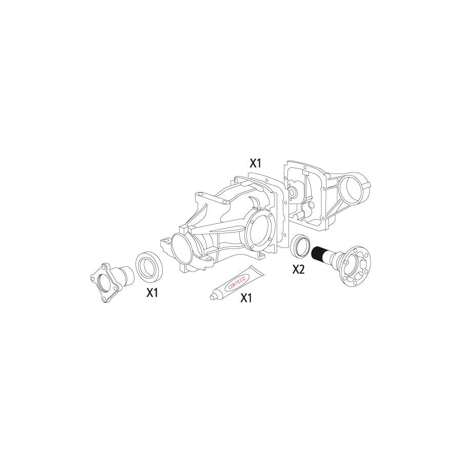 Corteco 19536200 Gasket Set, Differential For Bmw 3 Compact (E36) | ML Performance UK