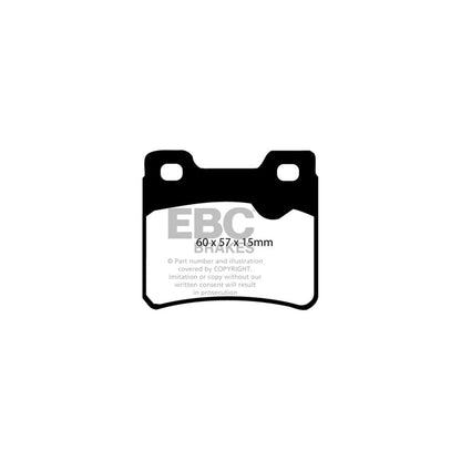 EBC PD03KR544 Opel Vauxhall Yellowstuff Rear Brake Pad & Plain Disc Kit - ATE Caliper (Inc. Astra, Vectra & Cavalier) 2 | ML Performance UK Car Parts