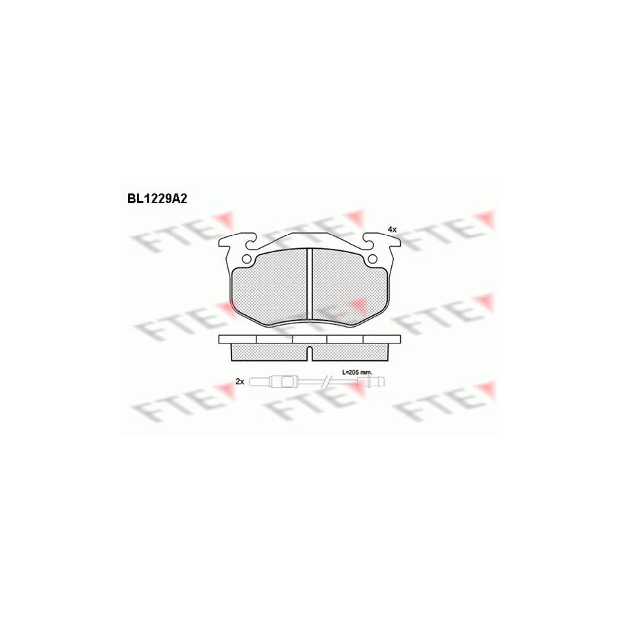 Fte BL1229A2 Brake Pad Set | ML Performance UK Car Parts