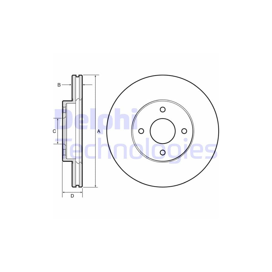 Delphi Bg4454 Brake Disc