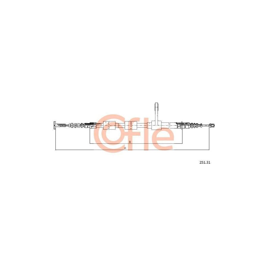 Cofle 18.214 Clutch Cable For Chrysler Voyager