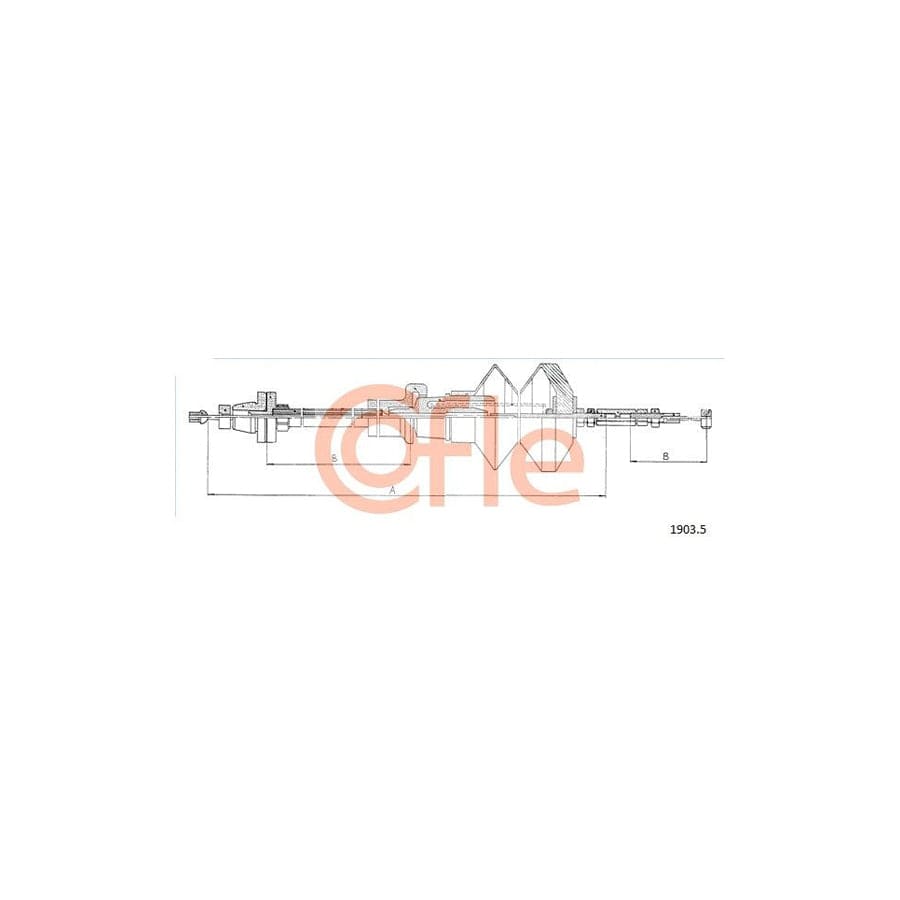 COFLE 1903.5 Throttle Cable for FIAT Panda I Hatchback (141) | ML Performance US Car Parts