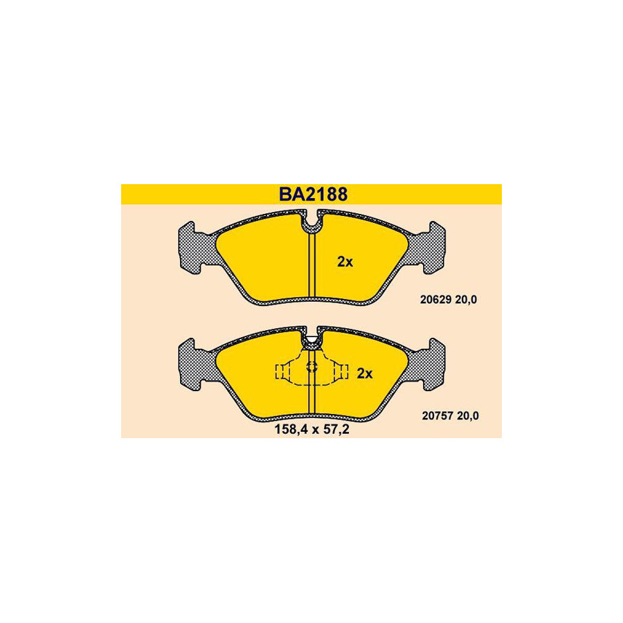 Barum BA2188 Brake Pad Set