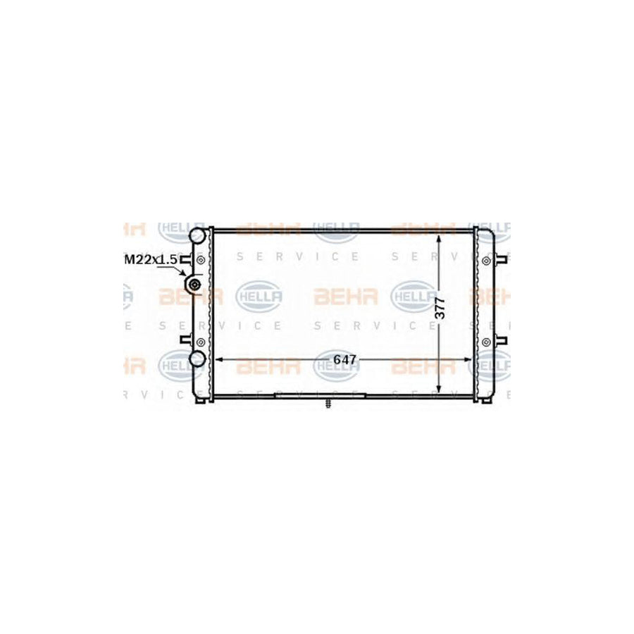 Hella 8MK 376 772-501 Engine Radiator