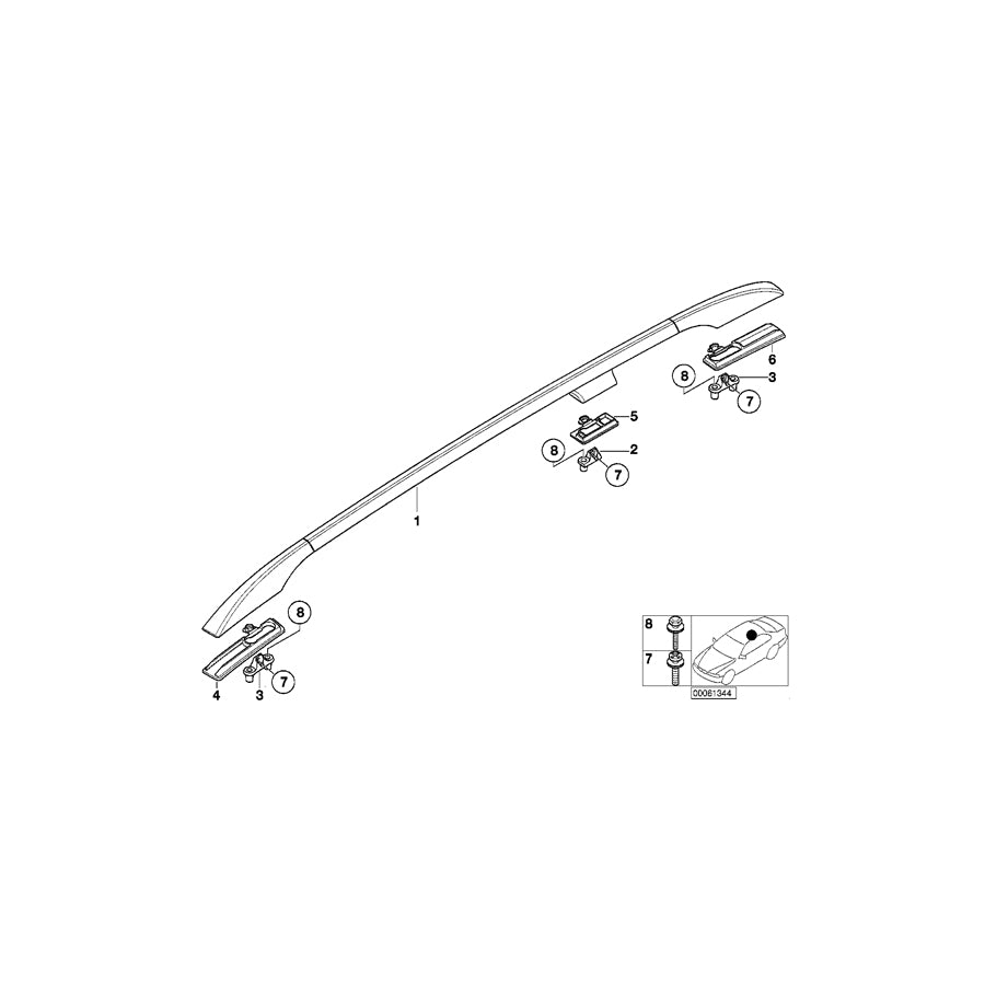 Genuine BMW 51137020778 E53 Hex Bolt M6X40 (Inc. X5 4.8is) | ML Performance UK Car Parts