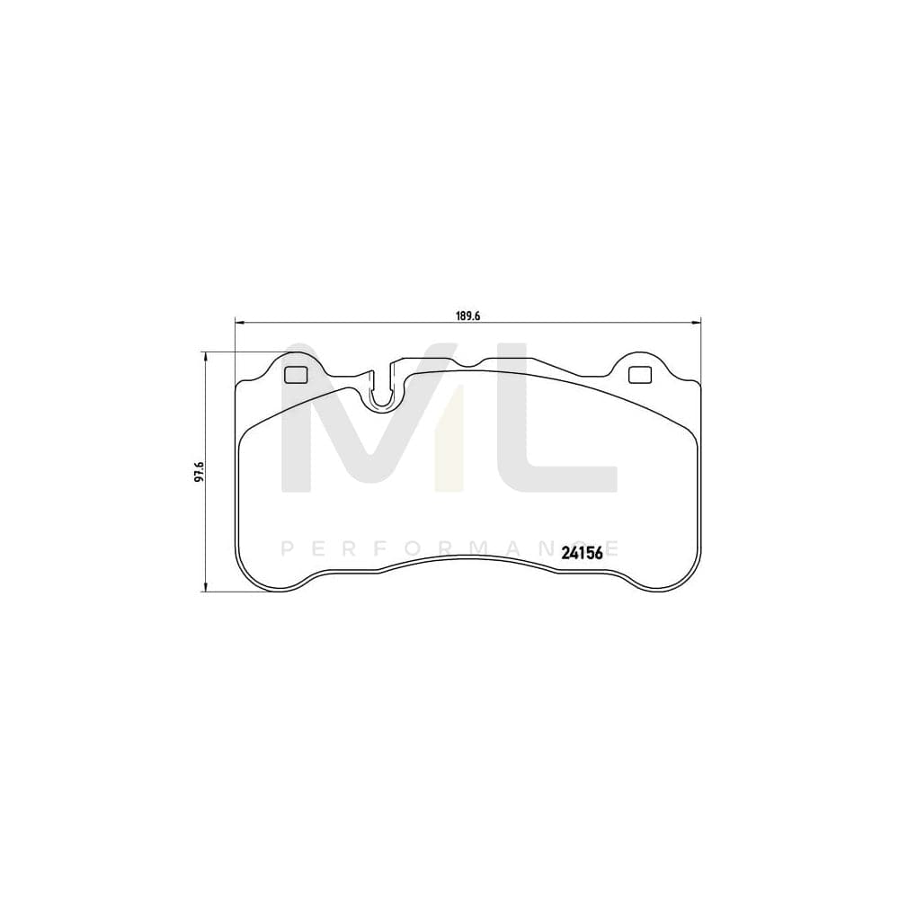 Brembo P 50 078 Brake Pad Set Prepared For Wear Indicator | ML Performance Car Parts