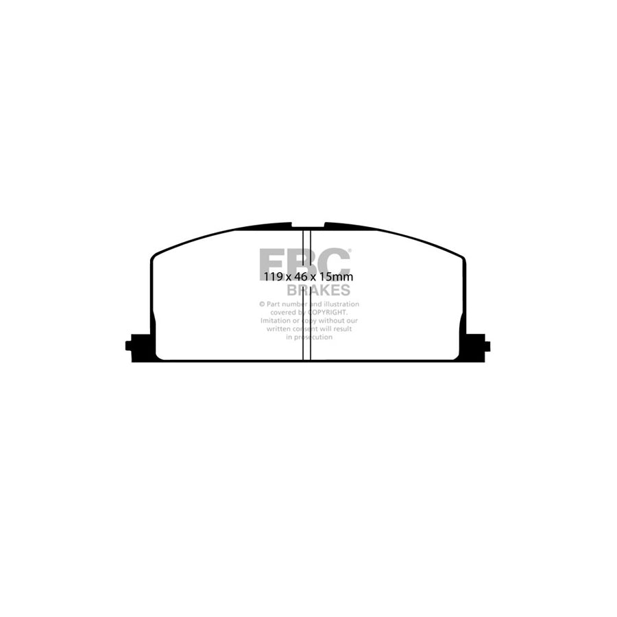 EBC PD13KF660 Toyota Yellowstuff Front Brake Pad & GD Disc Kit (Inc. Sera & Starlet) 2 | ML Performance UK Car Parts