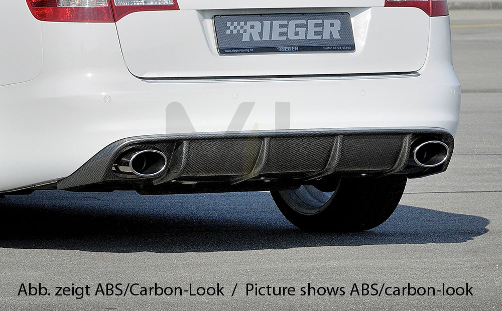 Rieger 00055335 Audi 4F A6 Rear Diffuser 5 | ML Performance UK Car Parts