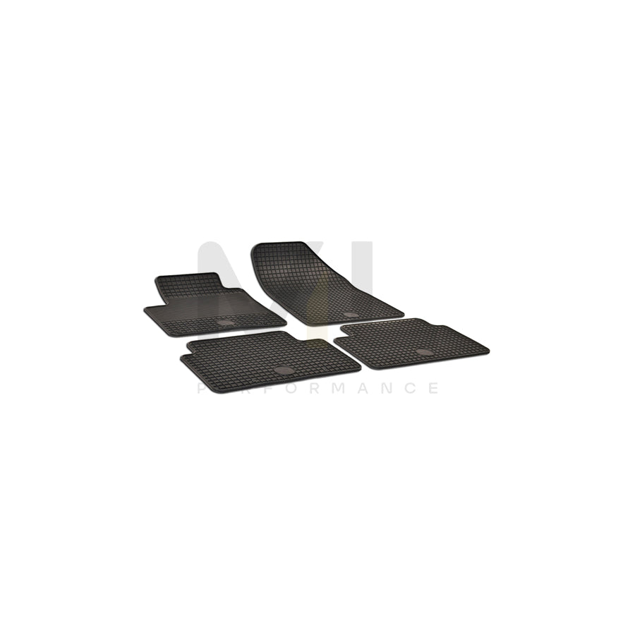 WALSER 50333 Floor mat set for CITROﾃ起 C5 Elastomer, Front and Rear, Quantity: 4, Black | ML Performance Car Parts