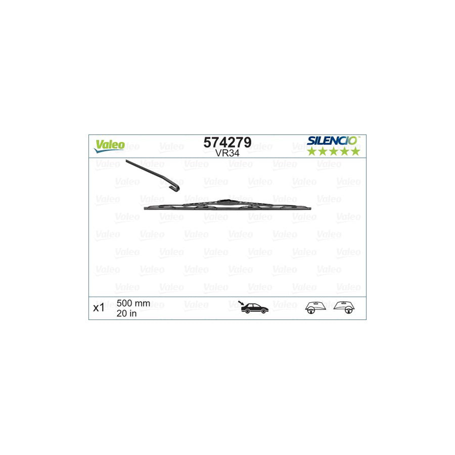 Valeo Silencio Performance, Silencio Rear 574279 Wiper Blade | ML Performance UK Car Parts