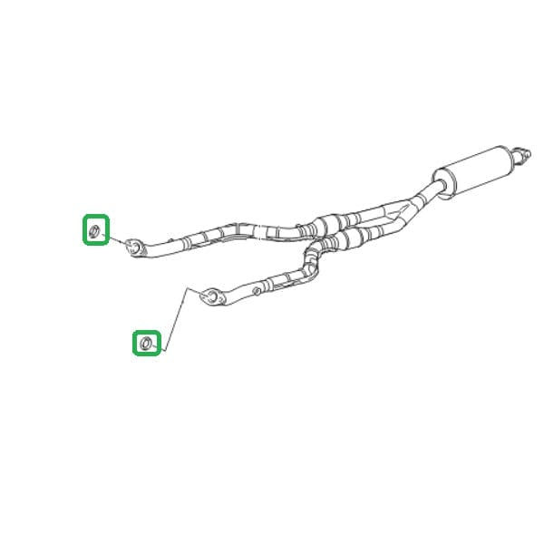 Genuine Lexus 90917-06078 GS Phase 3 Exhaust Centre Section Front Gasket