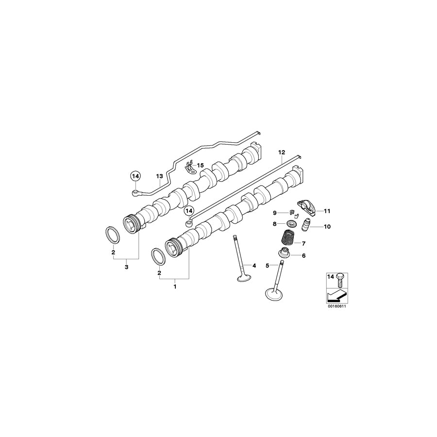 Genuine BMW 11347555760 E92 E90 E87 Intake Valve (Inc. 116i 1.6 & 316i) | ML Performance UK Car Parts