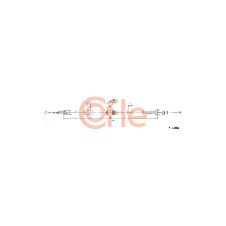 Cofle 92.1.Ki009 Hand Brake Cable For Kia Picanto Ii (Ta)