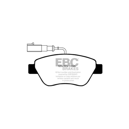 EBC PDKF068 Alfa Romeo Fiat Lancia Peugeot Ultimax Front Brake Pad & Plain Disc Kit - Bosch/TRW Caliper 2 | ML Performance UK Car Parts