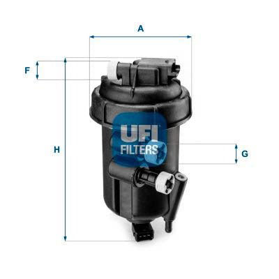 UFI 55.108.00 Fuel Filter For Fiat Punto Ii Hatchback (188)