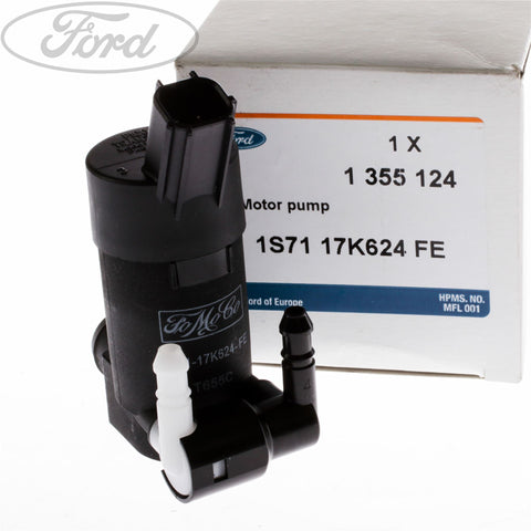 GENUINE FORD 1355124 GENUINE FORD C-MAX FOCUS GALAXY MONDEO MK4 S-MAX WINDSCREEN WASHER PUMP 1355124 | ML Performance UK