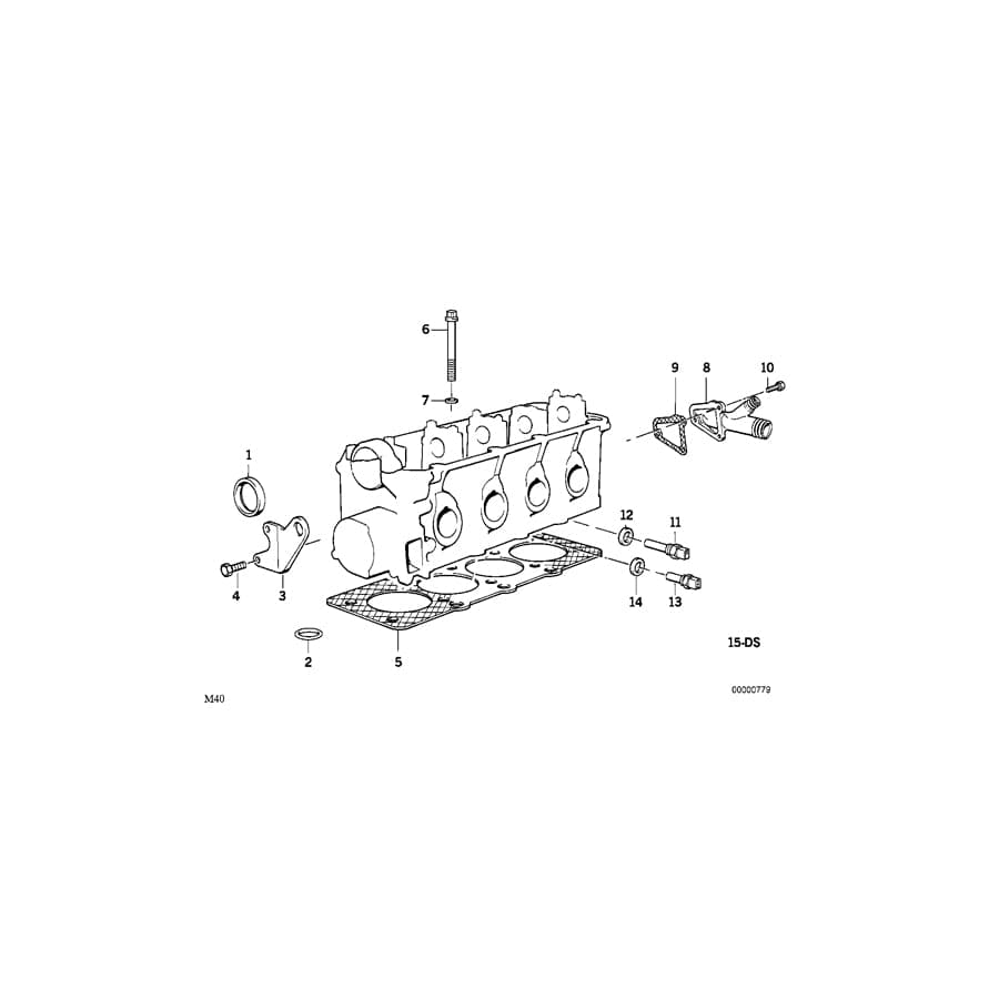 Genuine BMW 11120007611 E30 E36 E34 Gasket Set Cylinder Head Asbestos Free (Inc. 316i, 318i & 518i) | ML Performance UK Car Parts