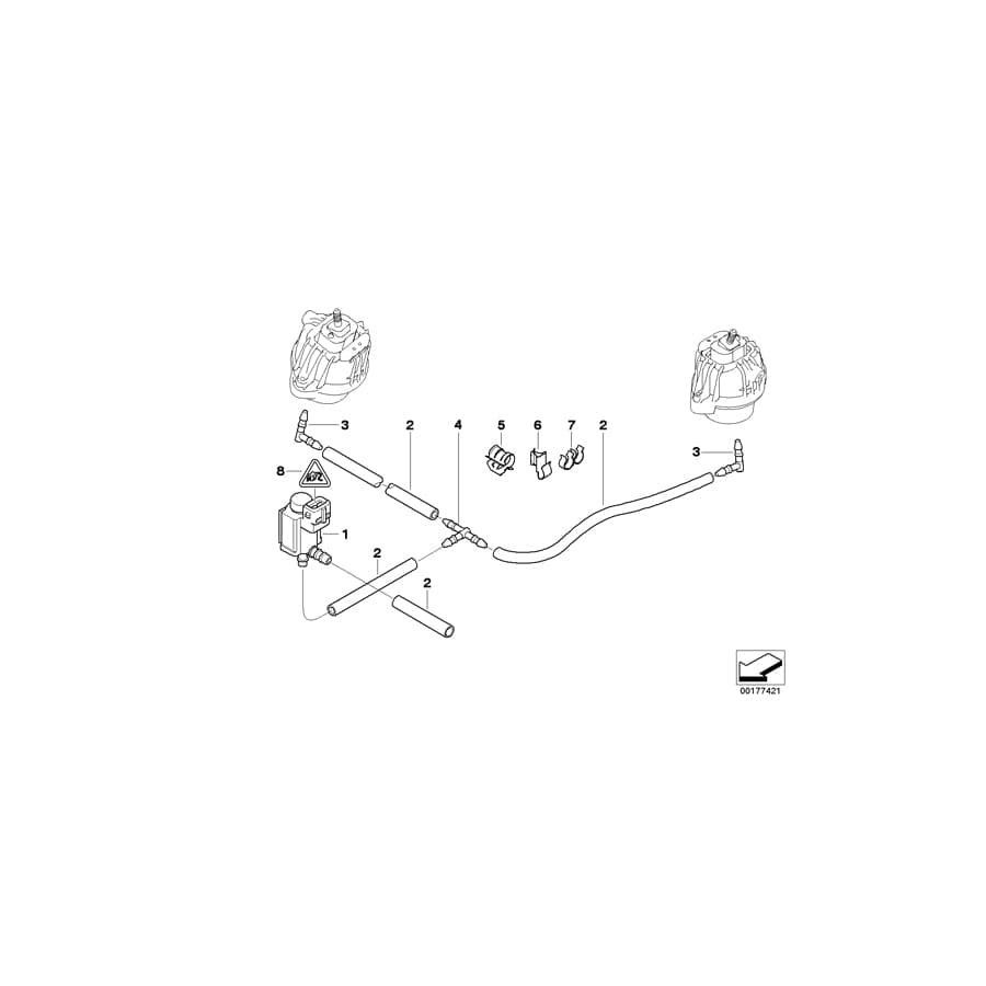 Genuine BMW 61131379882 E90 F83 E92 Spacer (Inc. 225d, Hybrid 3 & 220i) | ML Performance UK Car Parts