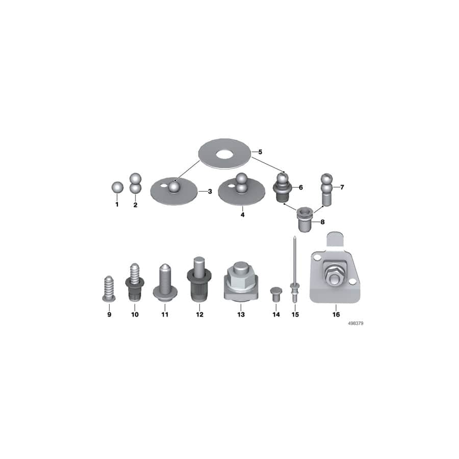 Genuine BMW Mini 07147116813 F23 RR1 Rivet Pin M5X10,5 (Inc. 740iX, One 55kW & X3 20i) | ML Performance UK Car Parts