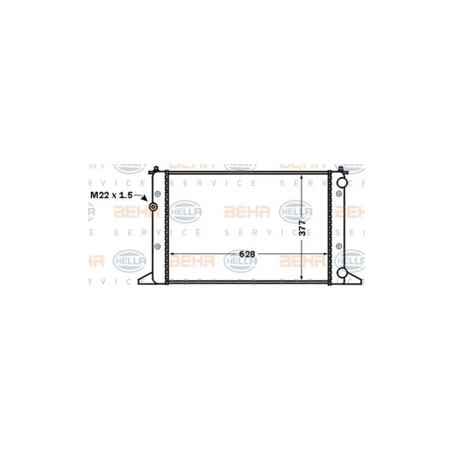 Hella 8MK 376 773-751 Engine Radiator