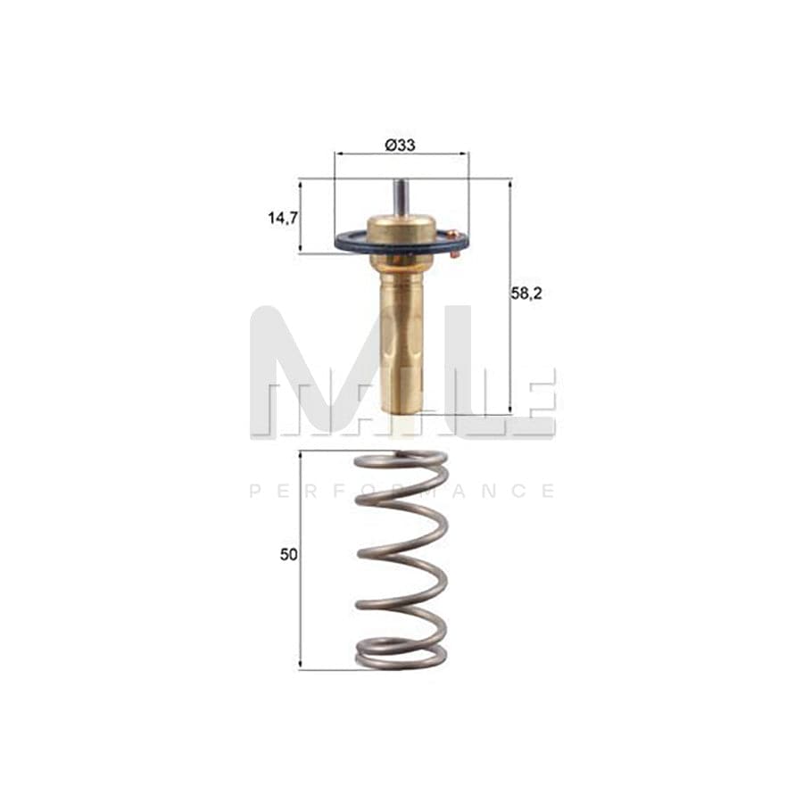 MAHLE ORIGINAL TX 265 89D Engine thermostat Opening Temperature: 89��C, with seal | ML Performance Car Parts