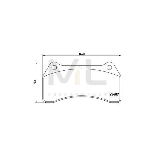 Brembo P 36 014 Brake Pad Set Excl. Wear Warning Contact | ML Performance Car Parts