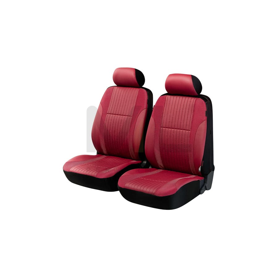 WALSER ZIPP IT Deluxe 11986 Car seat cover Red, Polyester, PU (Polyurethane), Front | ML Performance Car Parts